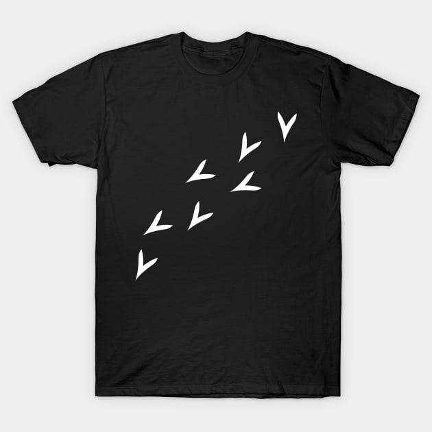 Chocobo Tracks (White) T-Shirt by inotyler